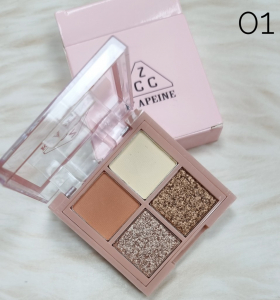 Палетка теней для век 4 цв. тон 01