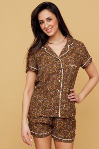 228 Пижама с рубашкой и шортами
