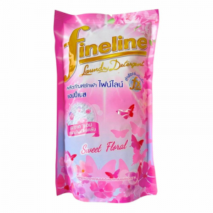 Парфюмированный гель для стирки Fineline РОЗОВЫЙ Sweet Floral, 400 мл. Таиланд