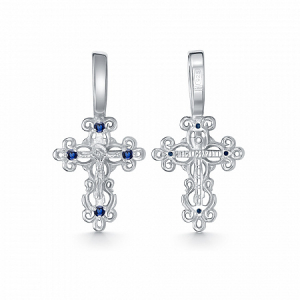 Крест с фианитом 