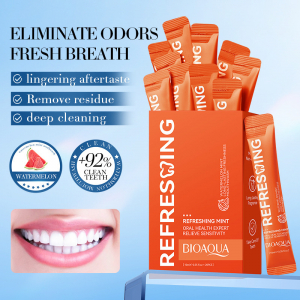 Ополаскиватель для полости рта в саше со вкусом лимона и мяты BIOAQUA Lemon Mint Mouthwash, 10мл*20шт