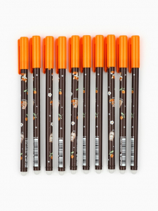 Ручка пиши-стирай с колпачком «Медвежонок и лисёнок», синяя паста, гелевая 0.5 мм