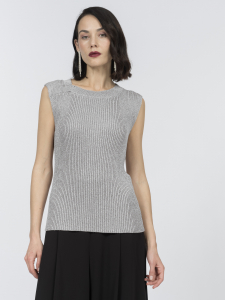 Сверкающий топ из вискозной пряжи