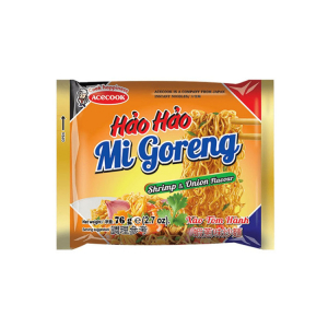 Лапша б/п со вкусом Жареная лапша креветка с луком HAO HAO,76 г