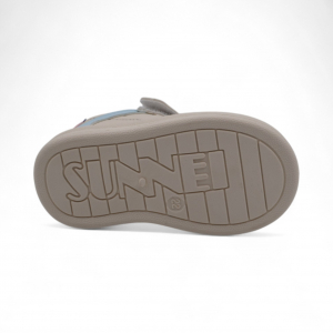 Кроссовки 4263 бежево синие