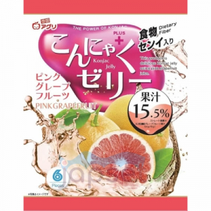 Yukiguni Aguri Желе порционное Конняку со вкусом грейпфрута, 6х16гр, 96 гр