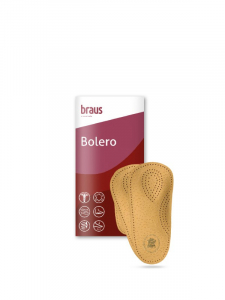 BRAUS Стельки ортопедические 2/3 Bolero (овечья кожа с жeстким супинатором  ) р.43-44