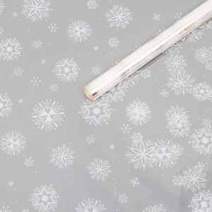 Пленка глянцевая новогодняя «Салютики», белая, 0.7?10 м, 40 мкм, 200 г