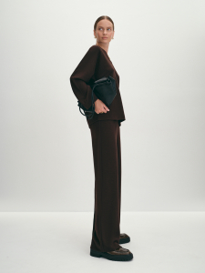 Прямые трикотажные брюки