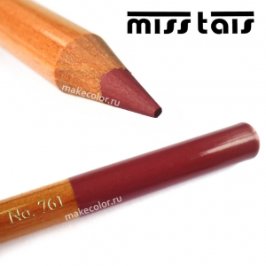 Карандаш для губ Miss Tais (Чехия) №761 розовая ежевика