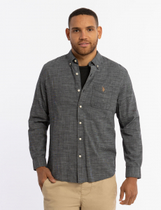 SLUB POPLIN WEAVE LONG SLEEVE SHIRT