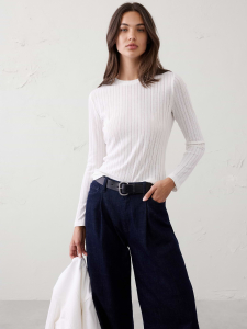 Sheer Ribbed Top