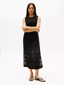 Sleeveless Crochet Midi Dress