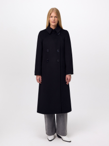 Пальто из шерсти с мембраной и утеплённой спинкой