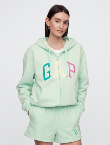 Relaxed Gap Logo Zip Hoodie