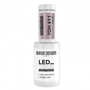 Гель для ногтей  Led Tech BelorDesign бежевый 411 Polar стойкость,цвет