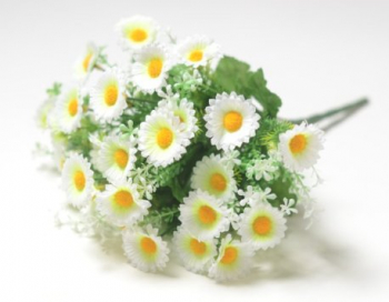 Искусственные цветы, Ветка в букете ромашка 14 веток (1010237)