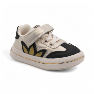 Кроссовки В16-2 бежево черные