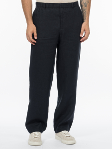 Прямые брюки силуэта regular изо льна