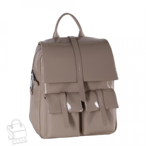 Рюкзак женский кожаный 18297-8 apricot Polina&Eiterou  в Новосибирске