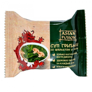 ASIAN FUSION Суп грибной со шпинатом и яйцом п/п 12г