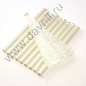 Кисточки для штор 9 см 600 нитей 10 шт белые 22