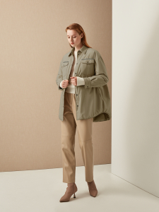 Куртка в рубашечном стиле с утеплителем