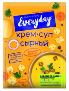 EVERYDAY Крем-суп  сырный с пшеничными сухариками ПАКЕТ 26г