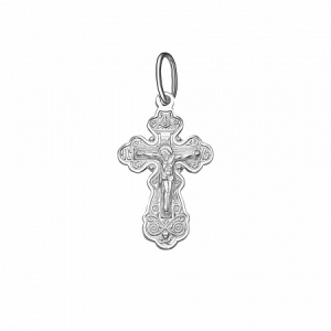 250.55 крест из серебра штампованный белый