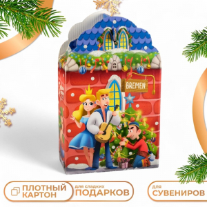 Подарочная коробка «Бременские Музыканты», 16?7.5?26 см 1 шт.