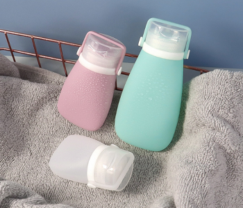 Дорожная силиконовая бутылочка для косметических средств, МИКС