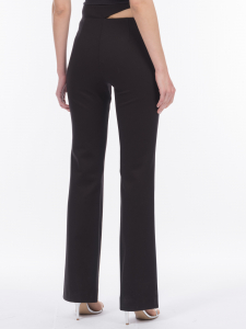 Брюки из вискозы с асимметричным вырезом на поясе