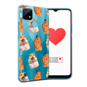Силиконовый чехол «Мемные хомяки» на Realme C21
