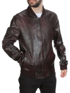 216 BROWN Куртка из эко-кожи мужская