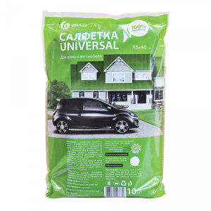 Салфетка микрофибра GRASS универсальная 35*40см 10шт