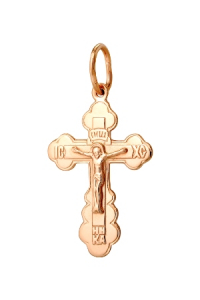 крест из серебра золоченый штампованный