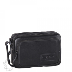 Сумка мужская кожаная 4039-1TR black Tough Ryder