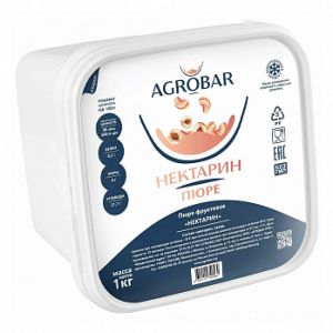 Пюре Нектарин (Агробар) замороженное, 1 кг