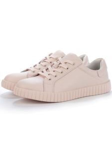 05-PDA175-3 BEIGE/PINK Кроссовки женские (натуральная кожа)