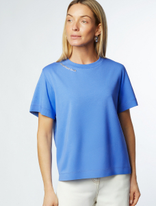 Футболка из премиального хлопка с принтом фольгой