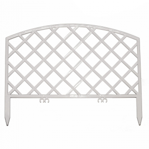 Декоративный заборчик «Решетка», белый