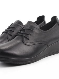 03-DHL100-D1 BLACK Лоферы женские (натуральная кожа)