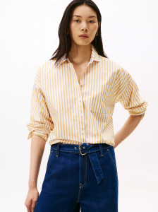 Relaxed Stripe Poplin Shirt