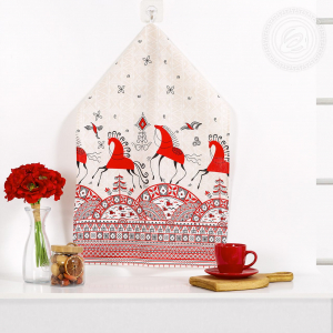 Полотенце кухонное из рогожки 