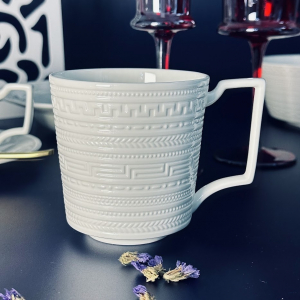 225-051 Кружка 400мл МАРСЕЛЬ в под.уп.(х48)Костяной фарфор