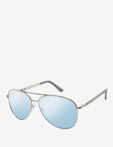 LADIES METAL CHAIN AVIATOR SUNGLASSES