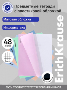 Тетрадь 48 листов в клетку «Информатика» ErichKrause Dream