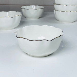 305-277 Набор из 6 салатников 12,5см ВАНЕССА ЗОЛОТО  в под.уп.(х12)Фарфор