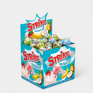 «Strike», карамель на палочке «Милкшейк», 11,3 г (упаковка 50 шт)