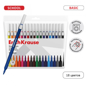 Фломастеры 18 цветов ErichKrause 